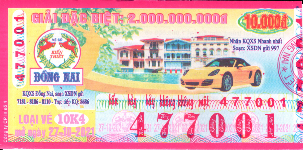 Mẫu Vé Đổi Số Trúng Thứ 4 – 27/10/2021 1 Đổi số trúng