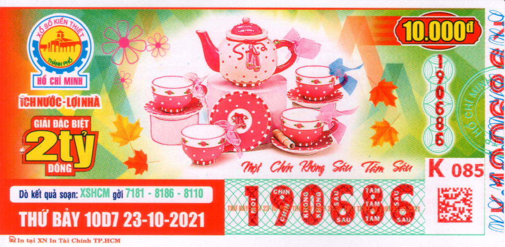 Mẫu Vé Đổi Số Trúng Thứ 7 - 23/10/2021 1 đổi số trúng