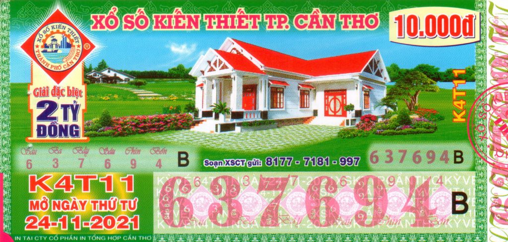 Mẫu Vé Đổi Số Trúng Thứ 4 – 24/11/2021 2 ct 24 11 2021